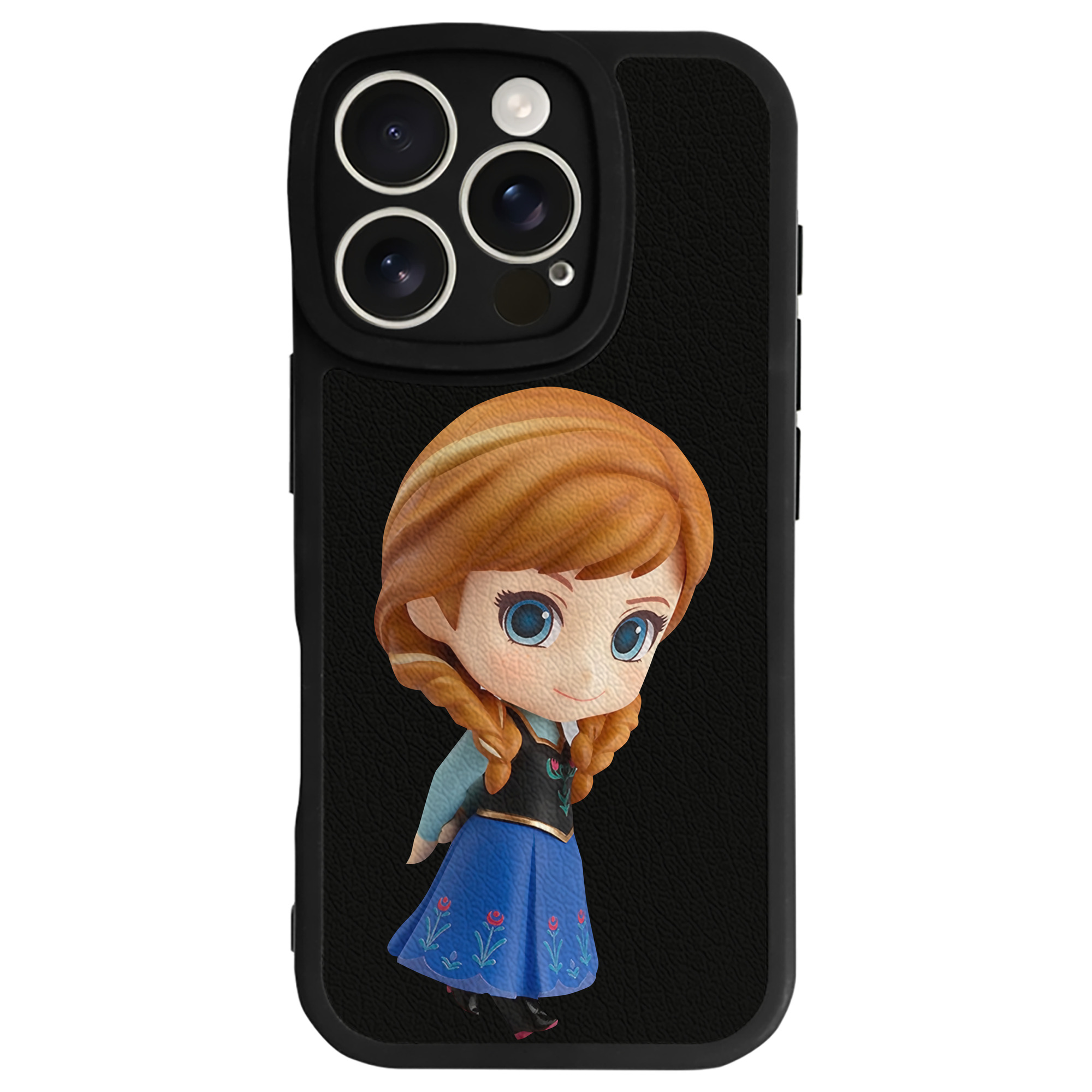 （画像用） アナと雪の女王 アンナ エルサ Frozen Anna Elsa 【iPhone 16シリーズ対応】シリコンスマホケース（レザー調） 材質：シリコン